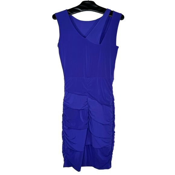 Maria Bianca Nero Cutout Ruched Bodycon Dress Small NWOT - Picture 2 of 7